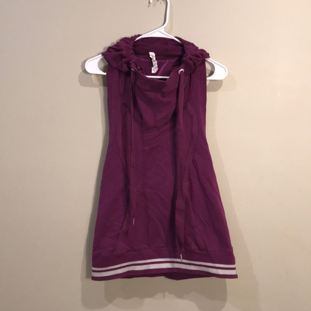 Lululemon Purple hoodie racerback top size 10
